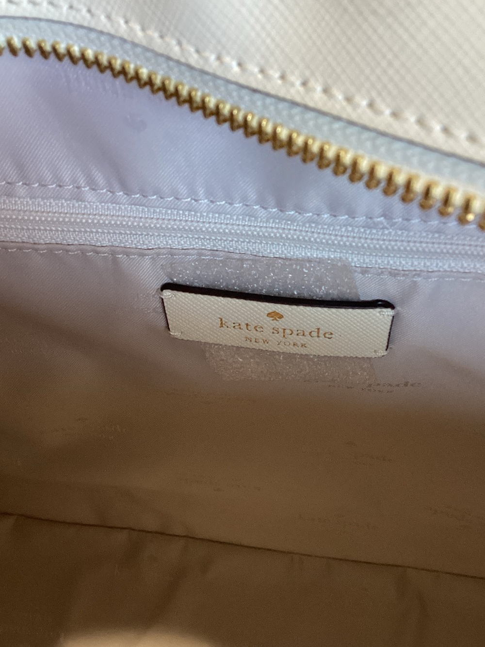 Kate Spade Festive Floral Meringue Leather Tote Bag - Picture 11 of 14